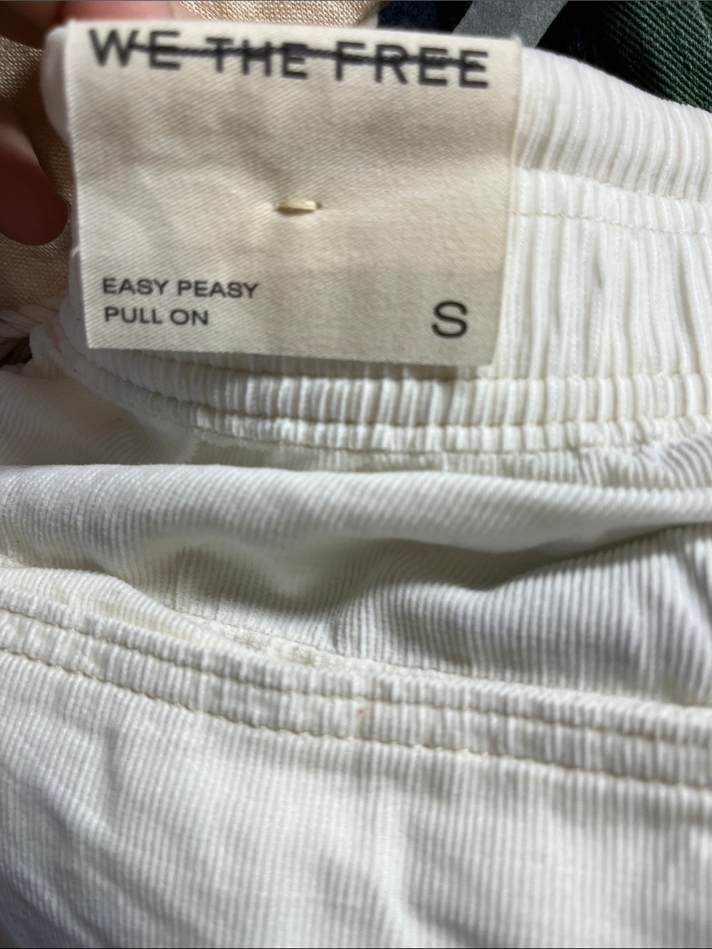Free People Easy Peasy Pull On Pants Whitish Size Small New - Picture 12 of 12